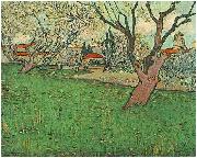 View of Arles with flowering trees Vincent Van Gogh